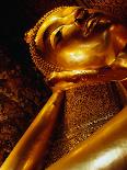 Detail of Reclining Buddha's Head at Wat Pho, Bangkok, Thailand-Ryan Fox-Framed Photographic Print