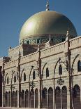 Helicopter over Abu Dhabi, U.A.E., Middle East-Ryan Peter-Photographic Print