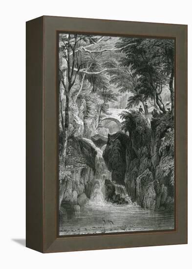 Rydal Falls, Lake District-G Pickering-Framed Stretched Canvas