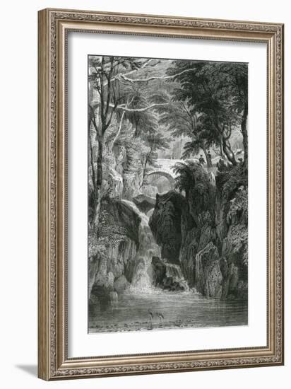 Rydal Falls, Lake District-G Pickering-Framed Art Print