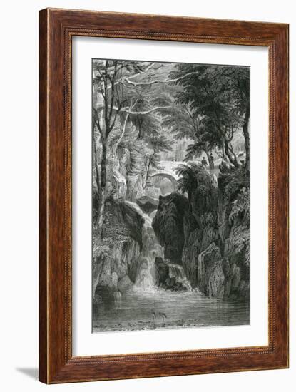 Rydal Falls, Lake District-G Pickering-Framed Art Print