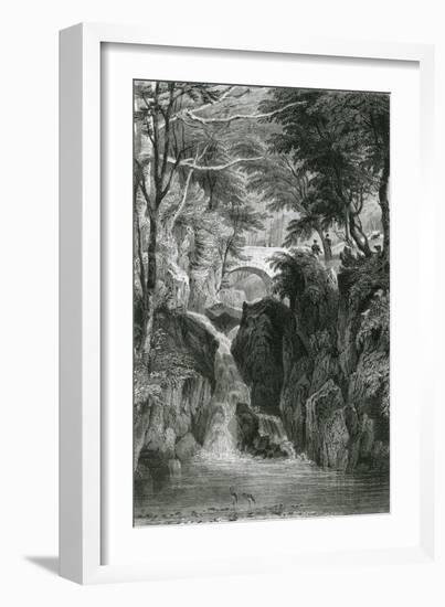 Rydal Falls, Lake District-G Pickering-Framed Art Print