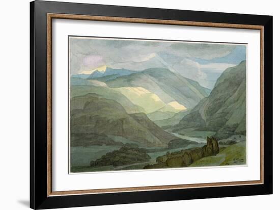 Rydal Water, 1786-Francis Towne-Framed Giclee Print