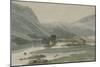 Rydal Water with the Grasmere Hills, 1786 (Pencil with Pen & Ink and W/C on Paper)-Francis Towne-Mounted Giclee Print