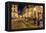 Rynok Square in Lviv at Night-bloodua-Framed Premier Image Canvas