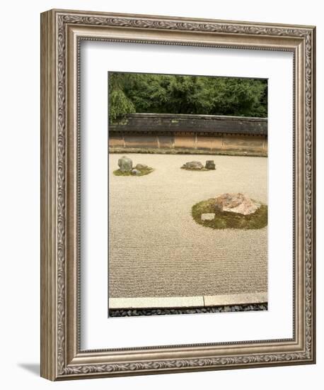 Ryoanji Temple Rock Garden, Ryoan-Ji, Unesco World Heritage Site, Kyoto City, Honshu, Japan-Christian Kober-Framed Photographic Print