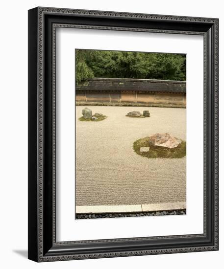 Ryoanji Temple Rock Garden, Ryoan-Ji, Unesco World Heritage Site, Kyoto City, Honshu, Japan-Christian Kober-Framed Photographic Print