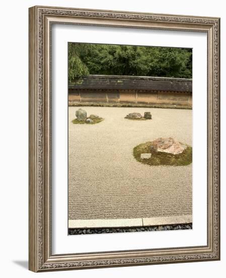 Ryoanji Temple Rock Garden, Ryoan-Ji, Unesco World Heritage Site, Kyoto City, Honshu, Japan-Christian Kober-Framed Photographic Print