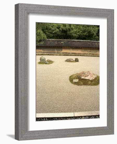 Ryoanji Temple Rock Garden, Ryoan-Ji, Unesco World Heritage Site, Kyoto City, Honshu, Japan-Christian Kober-Framed Photographic Print