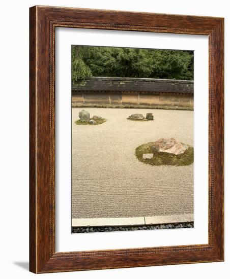 Ryoanji Temple Rock Garden, Ryoan-Ji, Unesco World Heritage Site, Kyoto City, Honshu, Japan-Christian Kober-Framed Photographic Print