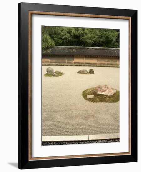 Ryoanji Temple Rock Garden, Ryoan-Ji, Unesco World Heritage Site, Kyoto City, Honshu, Japan-Christian Kober-Framed Photographic Print