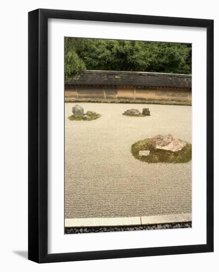 Ryoanji Temple Rock Garden, Ryoan-Ji, Unesco World Heritage Site, Kyoto City, Honshu, Japan-Christian Kober-Framed Photographic Print