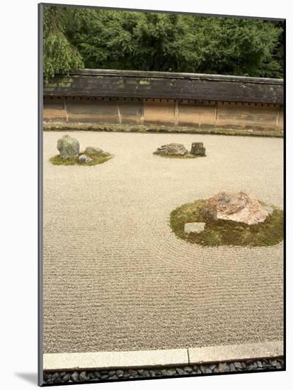 Ryoanji Temple Rock Garden, Ryoan-Ji, Unesco World Heritage Site, Kyoto City, Honshu, Japan-Christian Kober-Mounted Photographic Print