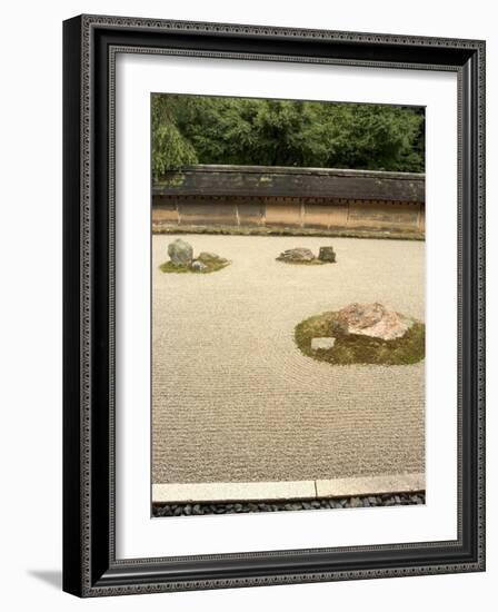 Ryoanji Temple Rock Garden, Ryoan-Ji, Unesco World Heritage Site, Kyoto City, Honshu, Japan-Christian Kober-Framed Photographic Print