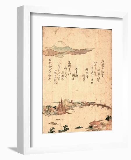 Ryogoku [Between 1804 and 1818] 1 Print : Woodcut-null-Framed Giclee Print