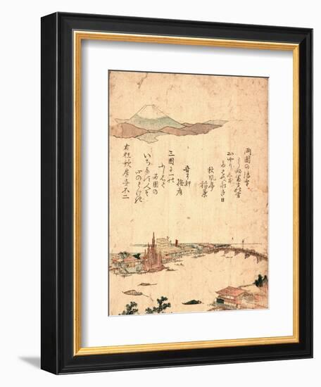 Ryogoku [Between 1804 and 1818] 1 Print : Woodcut-null-Framed Giclee Print