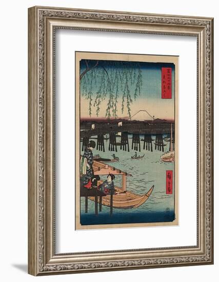 Ryogoku-Ando Hiroshige-Framed Art Print