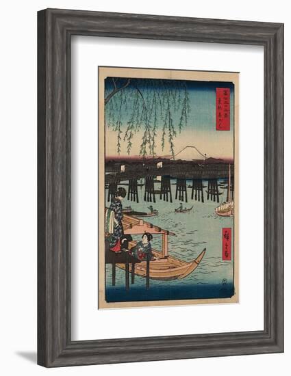 Ryogoku-Ando Hiroshige-Framed Art Print