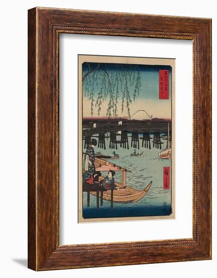 Ryogoku-Ando Hiroshige-Framed Art Print