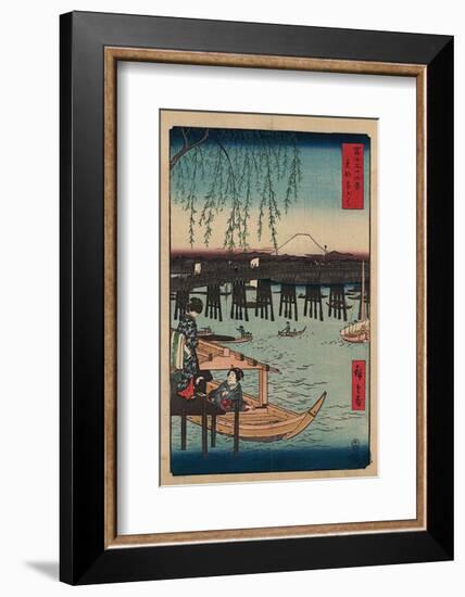 Ryogoku-Ando Hiroshige-Framed Art Print