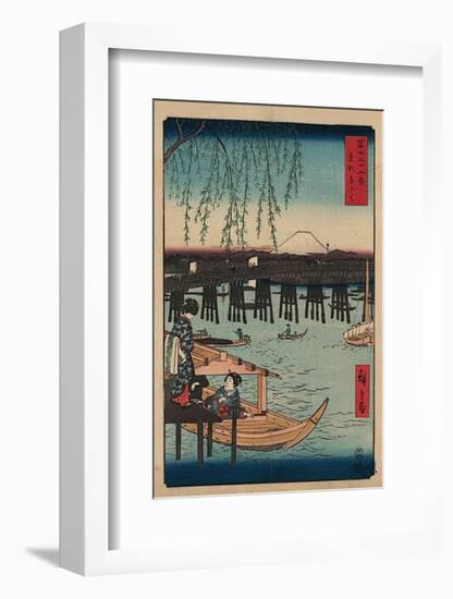 Ryogoku-Ando Hiroshige-Framed Art Print