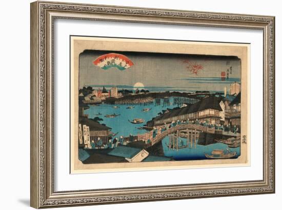 Ryogokubashi No Sekisho-Keisai Eisen-Framed Giclee Print
