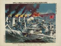 Destruction Of The Russian Destroyers-Ryozo Tanaka-Stretched Canvas