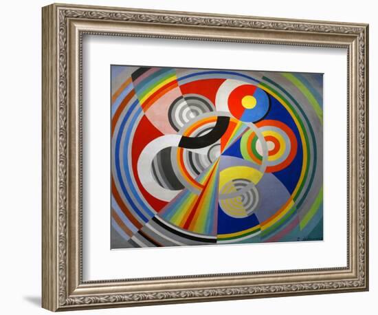 Rythme No 1, Decoration for the Salon Des Tuileries, 1938 (Oil on Canvas)-Robert Delaunay-Framed Giclee Print