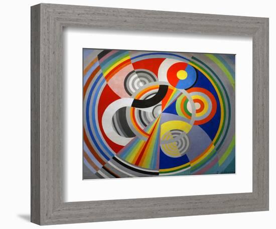 Rythme No 1, Decoration for the Salon Des Tuileries, 1938 (Oil on Canvas)-Robert Delaunay-Framed Giclee Print