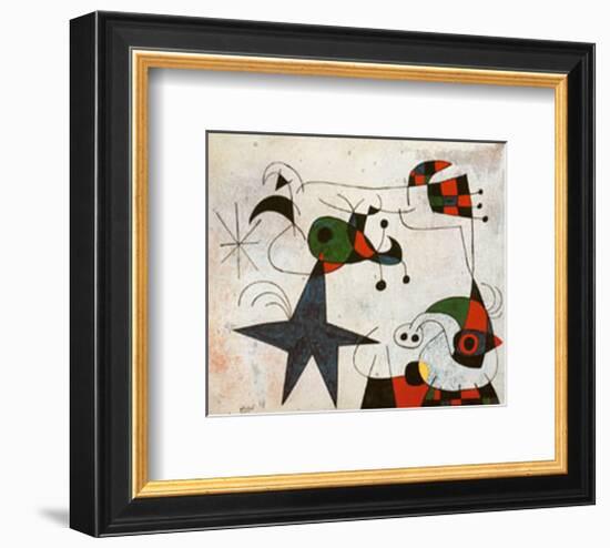 Rythme Passage du Serpent-Joan Miro-Framed Art Print