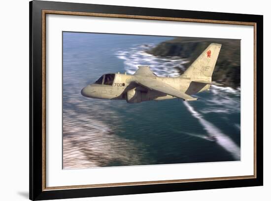 S-3 Viking Flying over San Diego, California-Stocktrek Images-Framed Photographic Print
