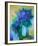 S - Bouquet Bleu-Claude Gaveau-Framed Limited Edition