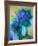 S - Bouquet Bleu-Claude Gaveau-Framed Limited Edition