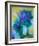 S - Bouquet Bleu-Claude Gaveau-Framed Limited Edition