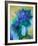 S - Bouquet Bleu-Claude Gaveau-Framed Limited Edition