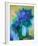 S - Bouquet Bleu-Claude Gaveau-Framed Limited Edition