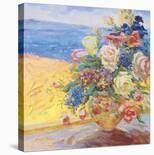 Seaside Blooms II-S^ Burkett Kaiser-Stretched Canvas