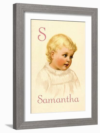 S for Samantha-Ida Waugh-Framed Art Print