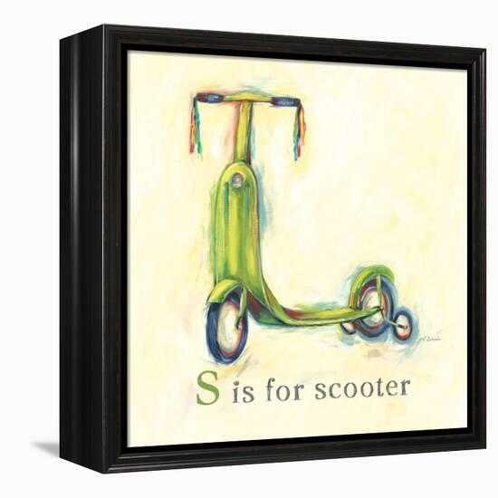 S is for Scooter-Catherine Richards-Framed Stretched Canvas