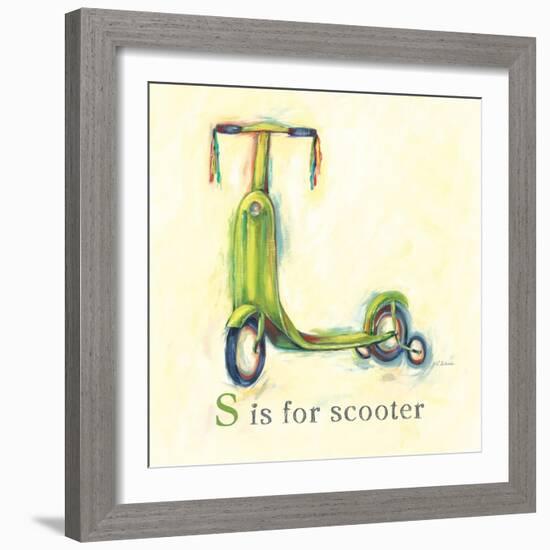 S is for Scooter-Catherine Richards-Framed Art Print