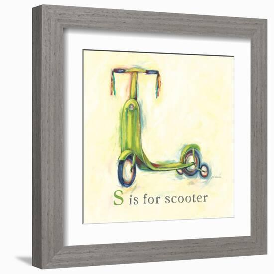 S is for Scooter-Catherine Richards-Framed Art Print