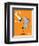 S is for Seal (orange)-Theodor (Dr. Seuss) Geisel-Framed Art Print