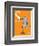 S is for Seal (orange)-Theodor (Dr. Seuss) Geisel-Framed Art Print