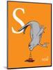 S is for Seal (orange)-Theodor (Dr. Seuss) Geisel-Mounted Art Print