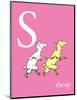 S is for Sheep (pink)-Theodor (Dr. Seuss) Geisel-Mounted Art Print