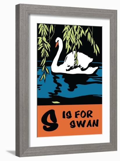 S is for Swan-Charles Buckles Falls-Framed Premium Giclee Print