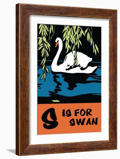 S is for Swan-Charles Buckles Falls-Framed Premium Giclee Print