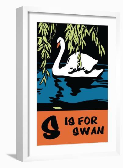 S is for Swan-Charles Buckles Falls-Framed Premium Giclee Print