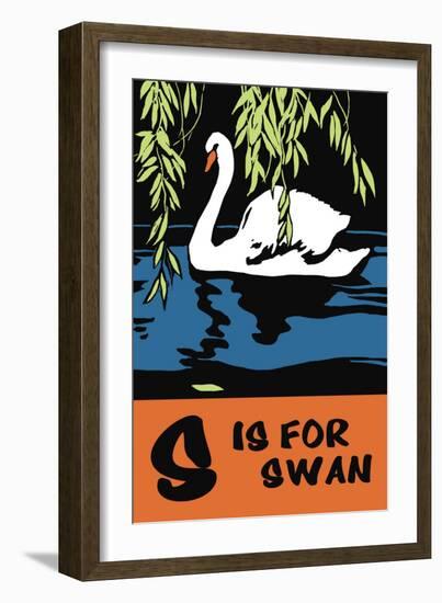 S is for Swan-Charles Buckles Falls-Framed Art Print