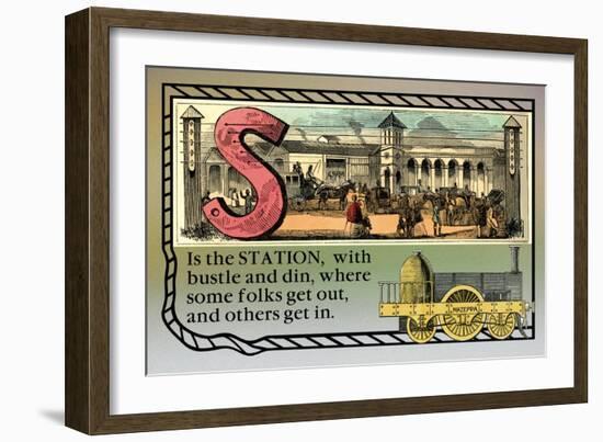 S is the Station-null-Framed Art Print